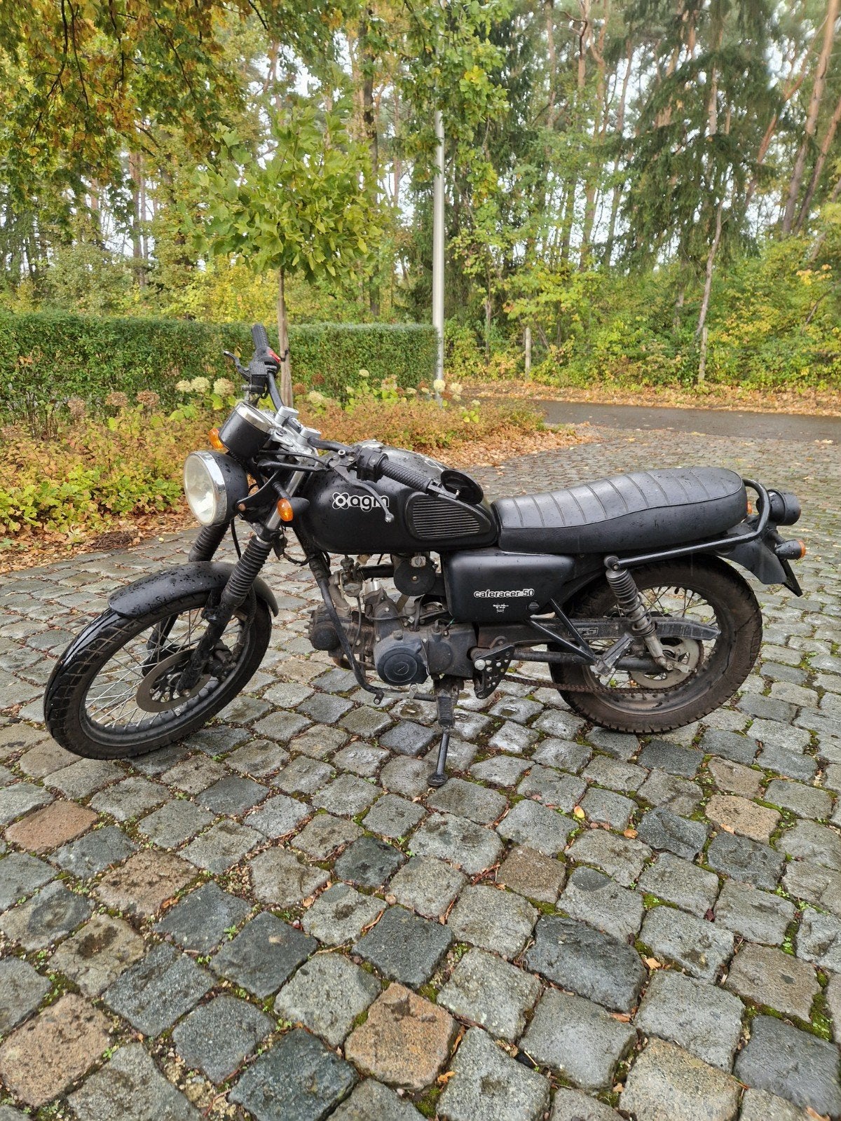 AGM Caferacer brommer, Fietsen en Brommers, Ophalen, Gebruikt, Klasse B (45 km/u), AGM caferacer