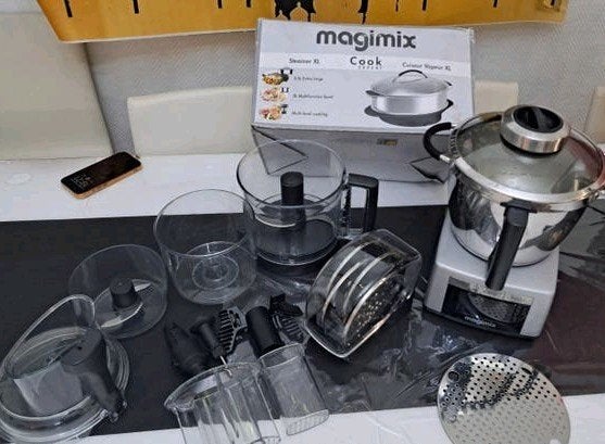 magimix cook expert robot cuiseur vapeur hachoir accessoires, Enlèvement ou Envoi, Utilisé