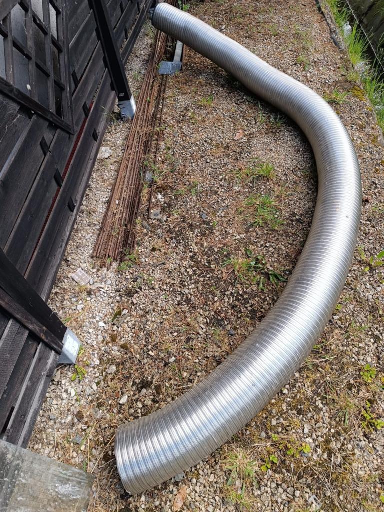 tube en acier inoxydable 200 mm 5 m, Neuf, Inox, 80 mm ou plus, 4 à 6 mètres