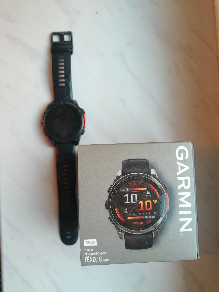 Garmin Fenix 8 47mm amoled, Bijoux, Sacs & Beauté, Montres de sport, Enlèvement, Comme neuf, Garmin