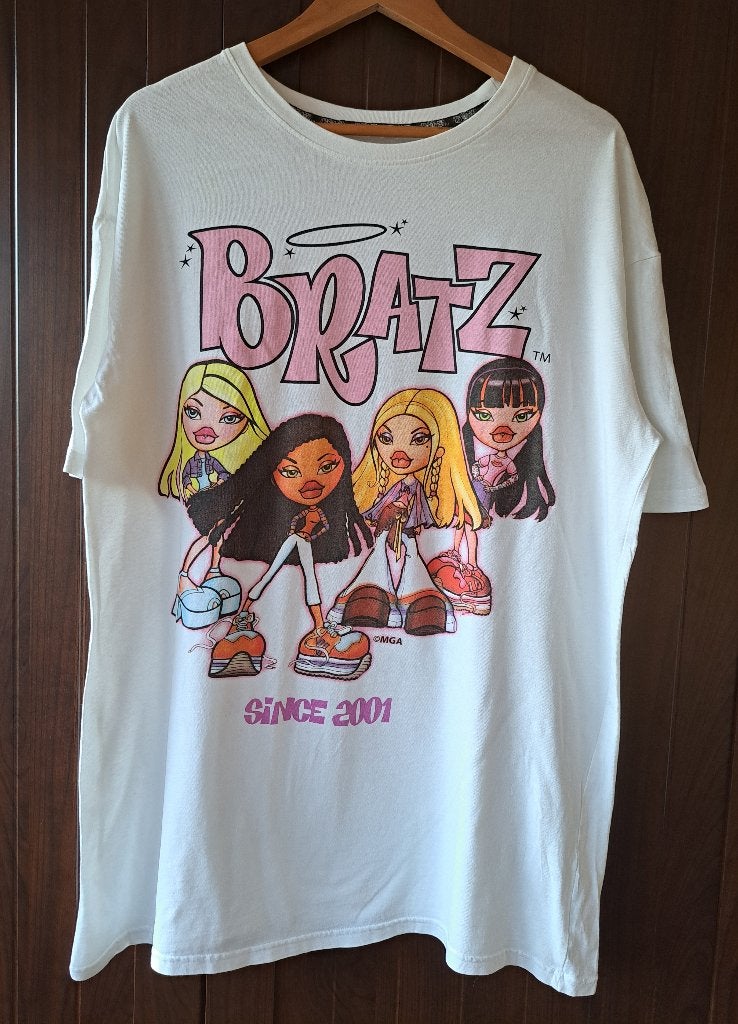 Cool T-shirt van Bratz in maat S, Kleding | Dames, T-shirts, Bratz, Verzenden, Wit, Korte mouw