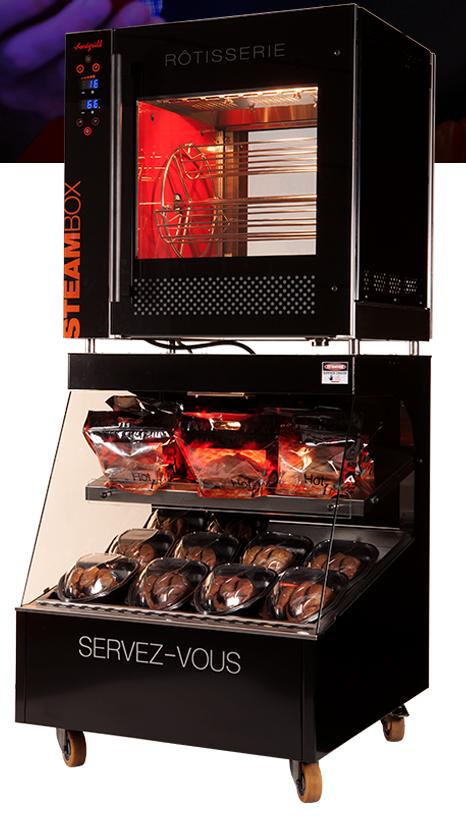 Professionele rotisserie-oven Néogrill Steambox, Elektronische apparatuur, Ovens, Ophalen, Gebruikt, 60 cm of meer, Stoom