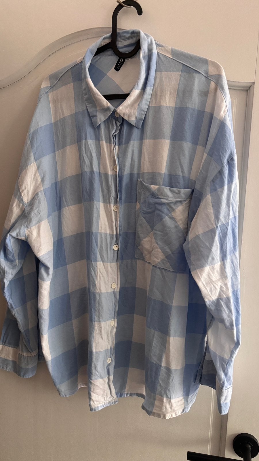 H&M unisex oversized baby blue shirt M 170/96A, Enlèvement, Comme neuf