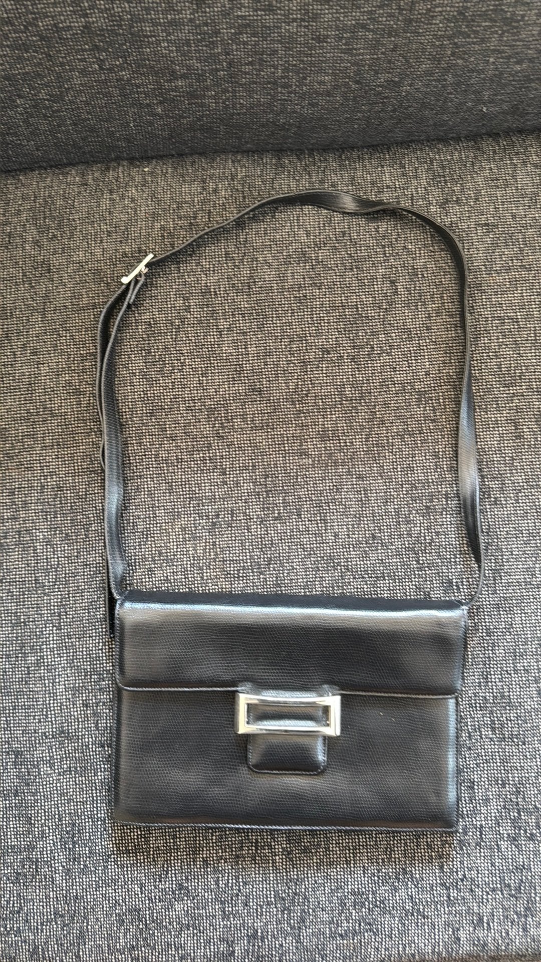 Elegante Francesco Biasia handtas – Italiaans design – leren, Ophalen, Zo goed als nieuw, Zwart
