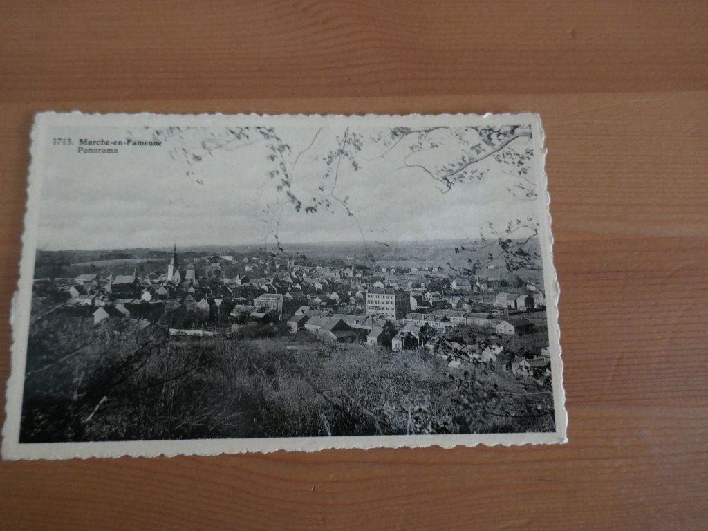 panorama de Marche-en-Famenne, Envoi, Non affranchie, Luxembourg