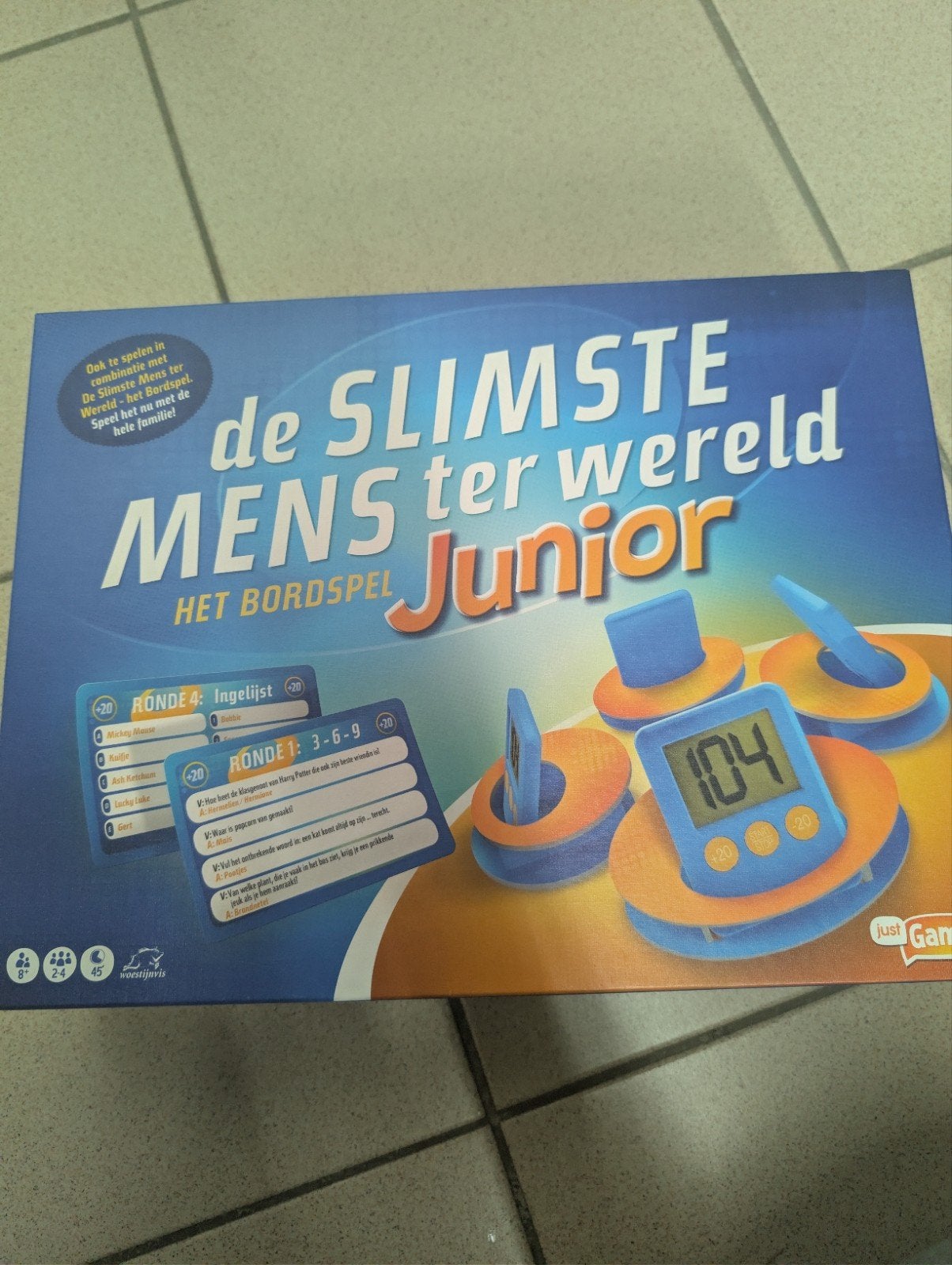 De slimste mens junior gezelschapsspel, Ophalen