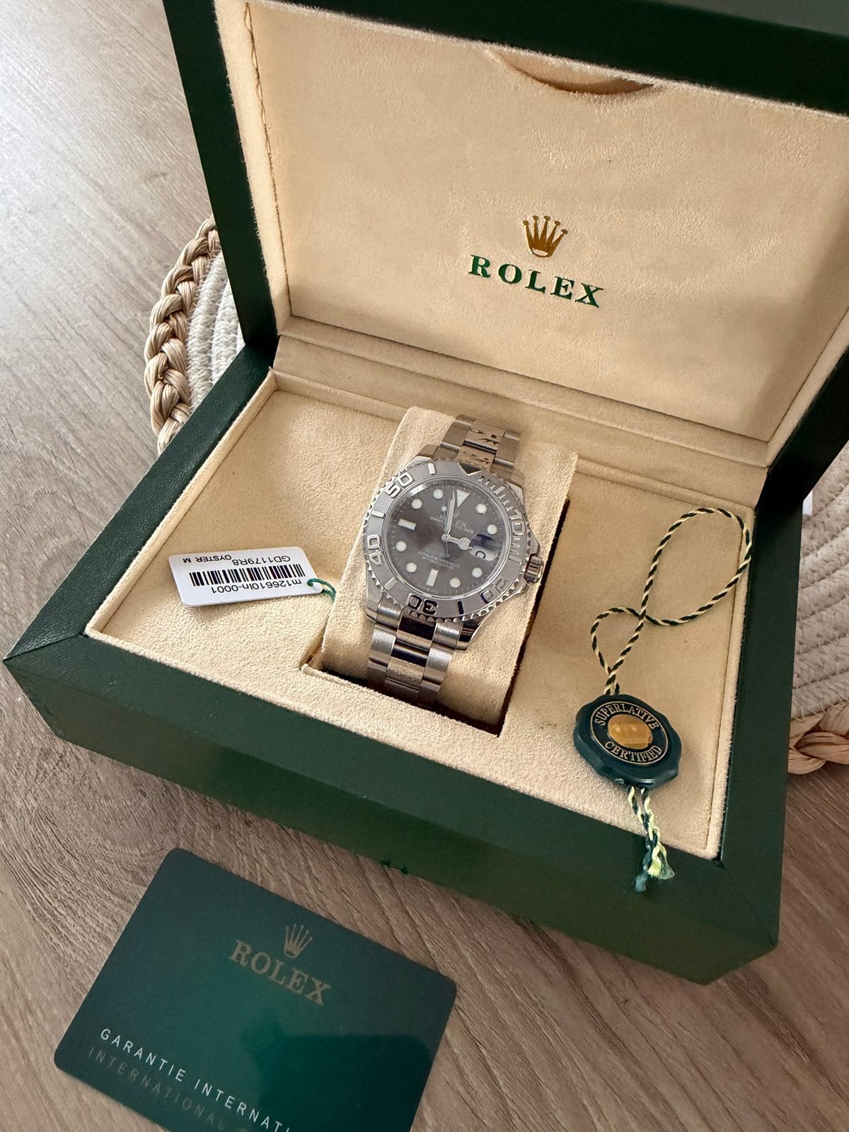Yachtmaster Rolex, Bijoux, Sacs & Beauté, Enlèvement, Comme neuf, Argent, Rolex