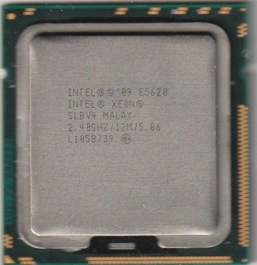 Intel Xeon E5620 LGA1366-processor - server, Computers en Software, Gebruikt, 4-core, Intel Xeon, LGA 1366