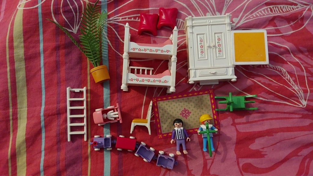 Playmobil lot chambre enfants, Enlèvement, Utilisé