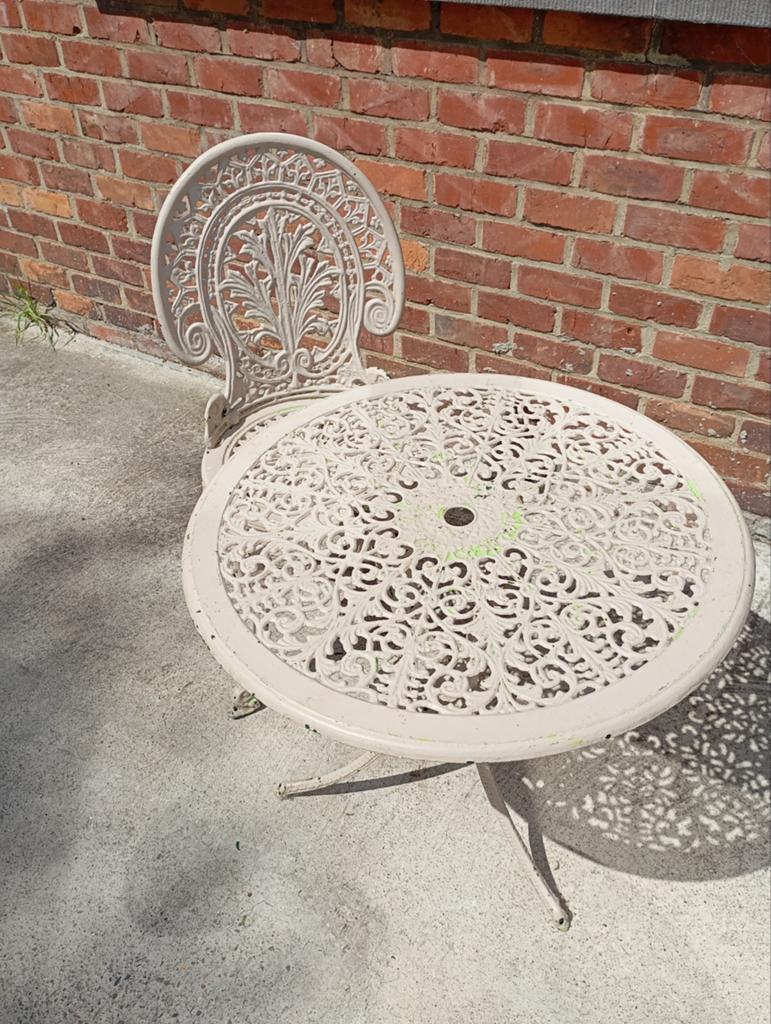 Ensemble de jardin beige avec 1 chaise, Enlèvement, Chaise, Salons de jardin