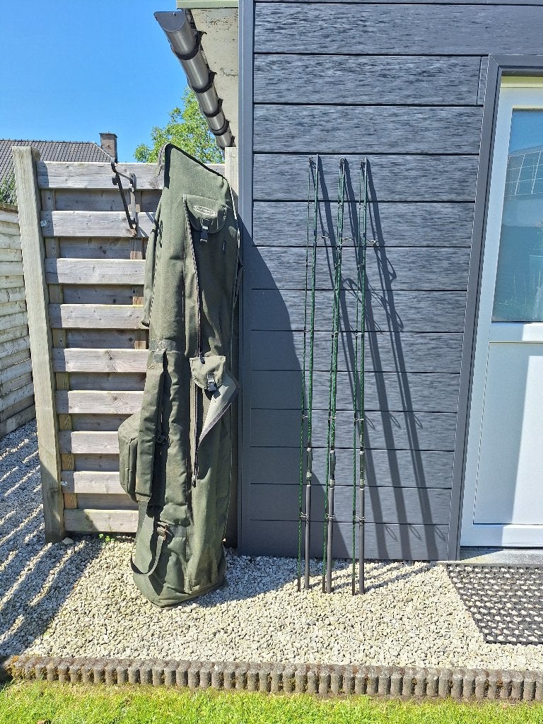The Matrix Drie Karperhengels met Opbergzak 12' 2,75 lbs, Ophalen, Zo goed als nieuw, Complete set