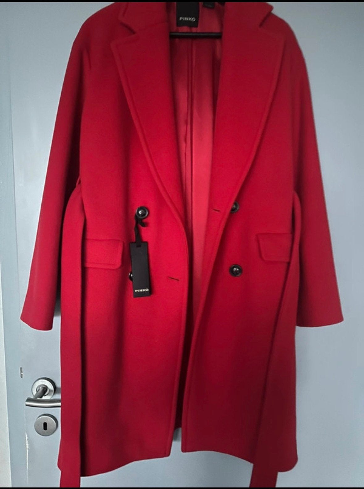 Pinko Giacomino wollen mantel – nieuw met labels – maat 40, Kleding | Dames, Jassen | Winter, Nieuw, Rood, Ophalen, Maat 38/40 (M)