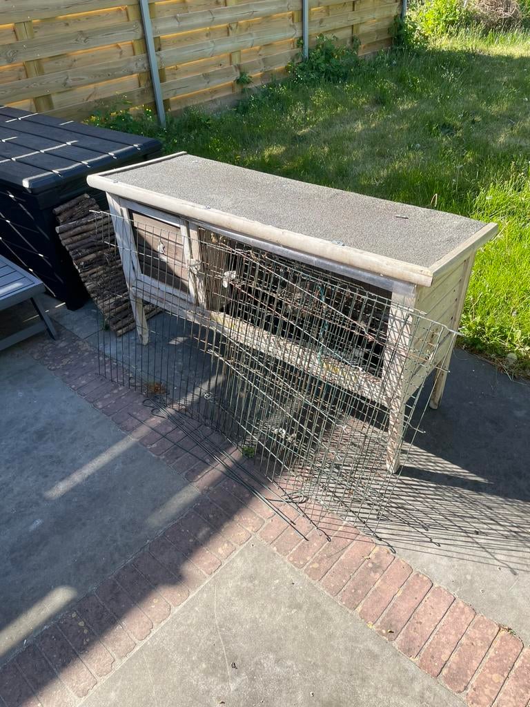 Gratis konijnenhok met alle toebehoren, Ophalen, Gebruikt, Hok, Konijn