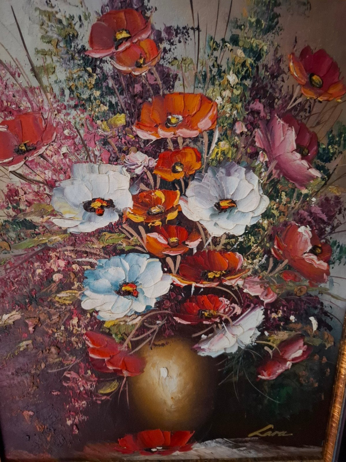 Schilderij stil leven, Ophalen