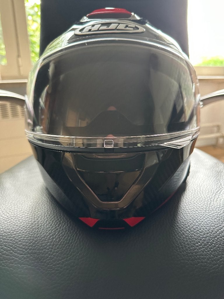 RPHA-91 Carbon Noela Zwart - Rood /Smart HJC 21B Zwart, Motoren, Ophalen, Systeemhelm, Heren, Tweedehands