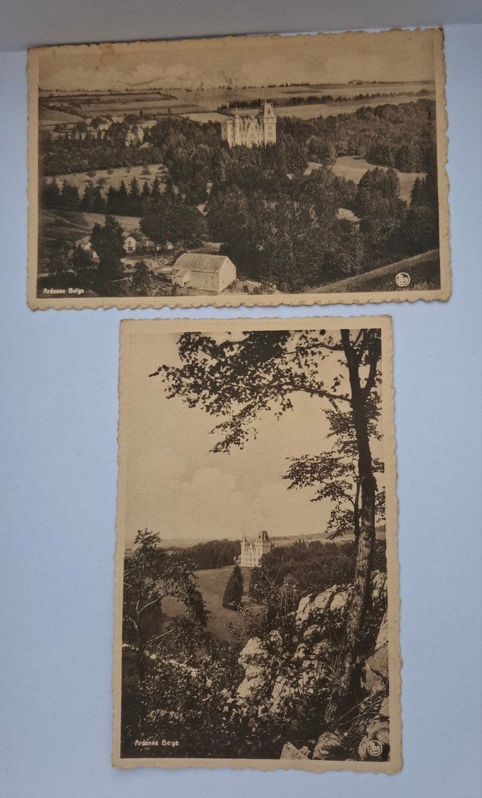 Durbuy. Domaine de Septon. Lot de 2 cartes postales, Collections, Enlèvement ou Envoi, Affranchie, Luxembourg
