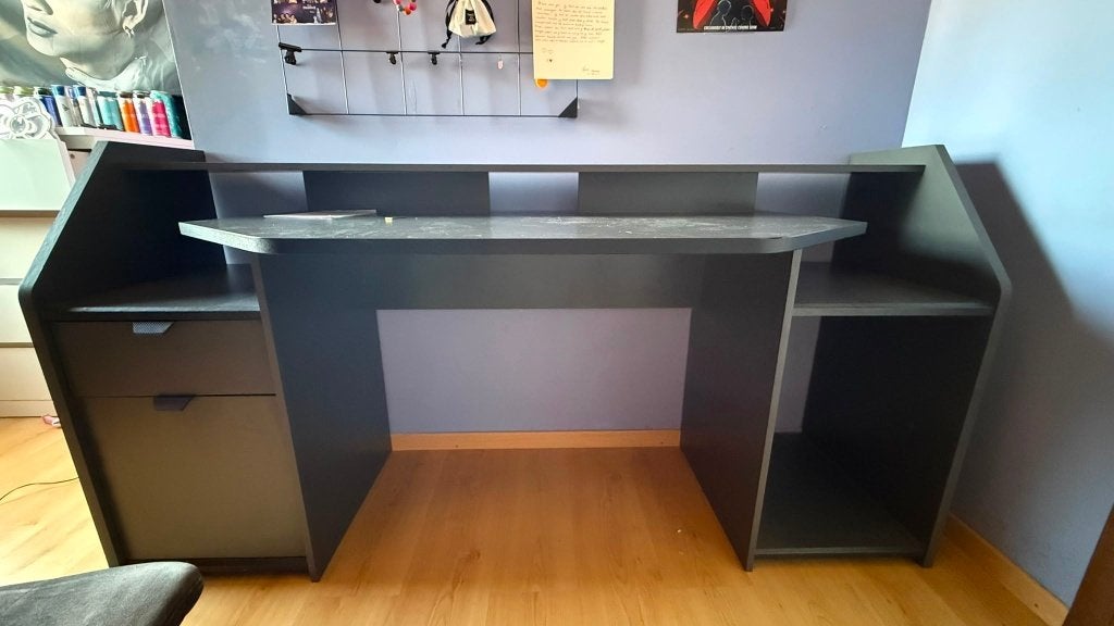 Grote Bureau, 180 cm, 67 cm, Zo goed als nieuw, Grijs