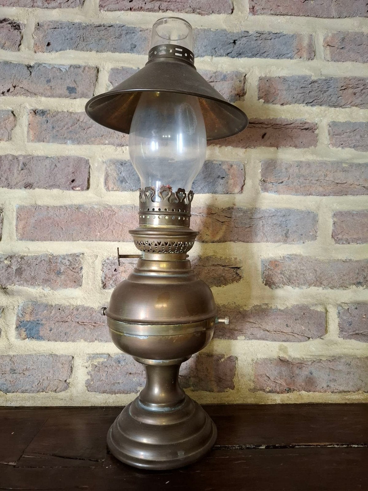 Ancienne lampe à pétrole, Antiquités & Art, Antiquités | Éclairage, Enlèvement ou Envoi
