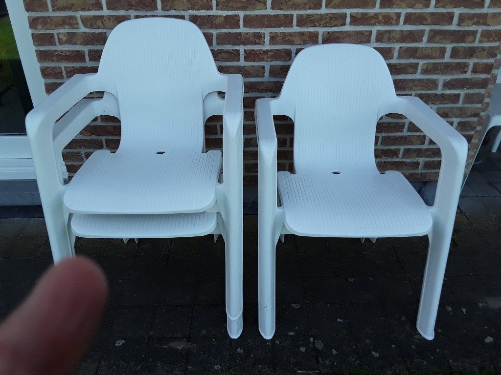 Hartman tuinstoelen, Jardin & Terrasse, Chaises de jardin, Enlèvement, Comme neuf, Synthétique, Empilable