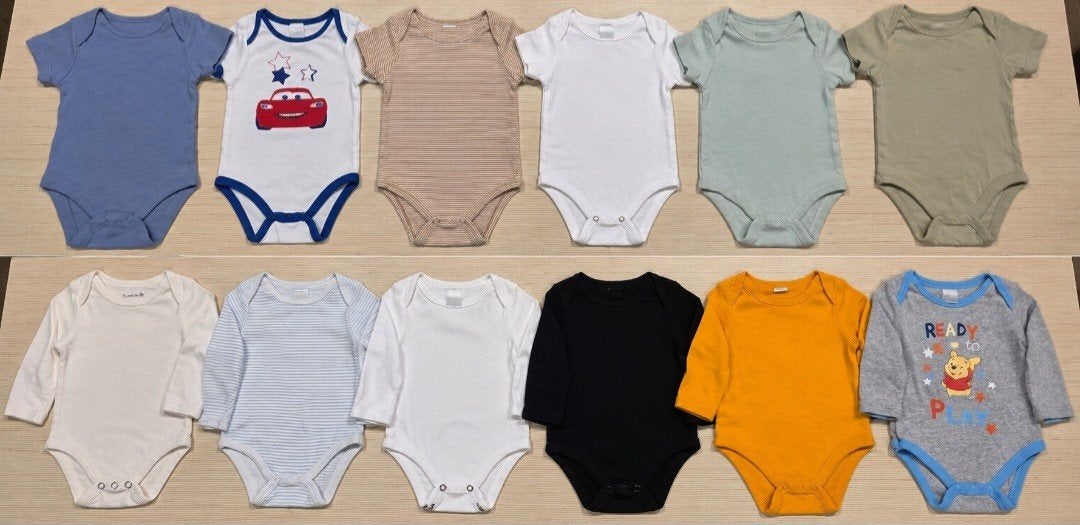 12 rompers of body kort en lang mouwen, Ophalen of Verzenden
