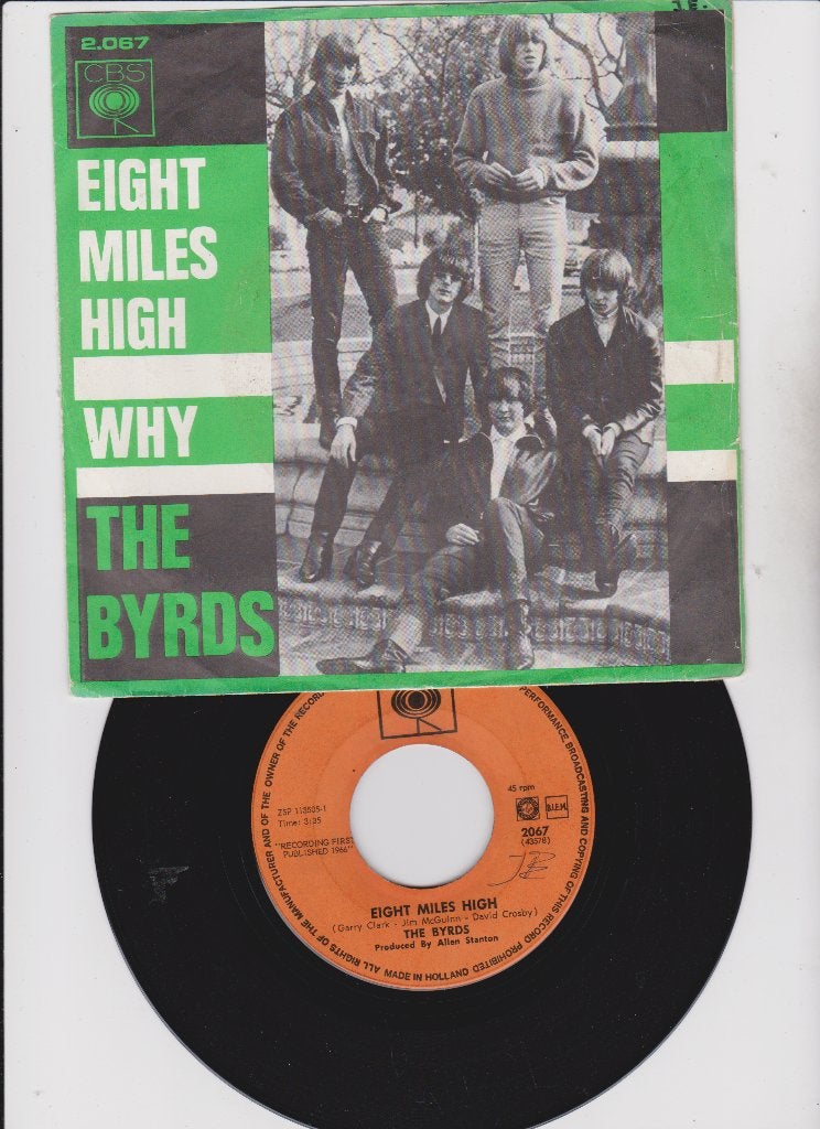 The Byrds – Eight Miles High / Why  1966, CD & DVD, Vinyles Singles, Enlèvement ou Envoi, Single, Utilisé, Pop