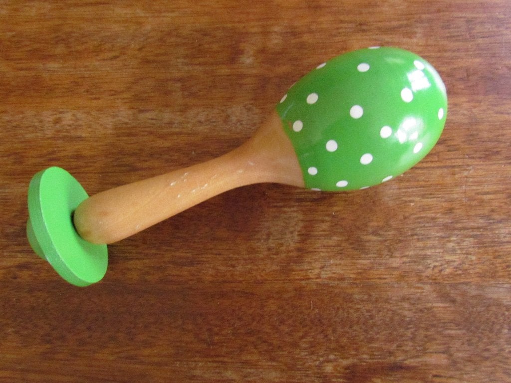 Rammelaar in hout, Ophalen, Zo goed als nieuw, Rammelaar