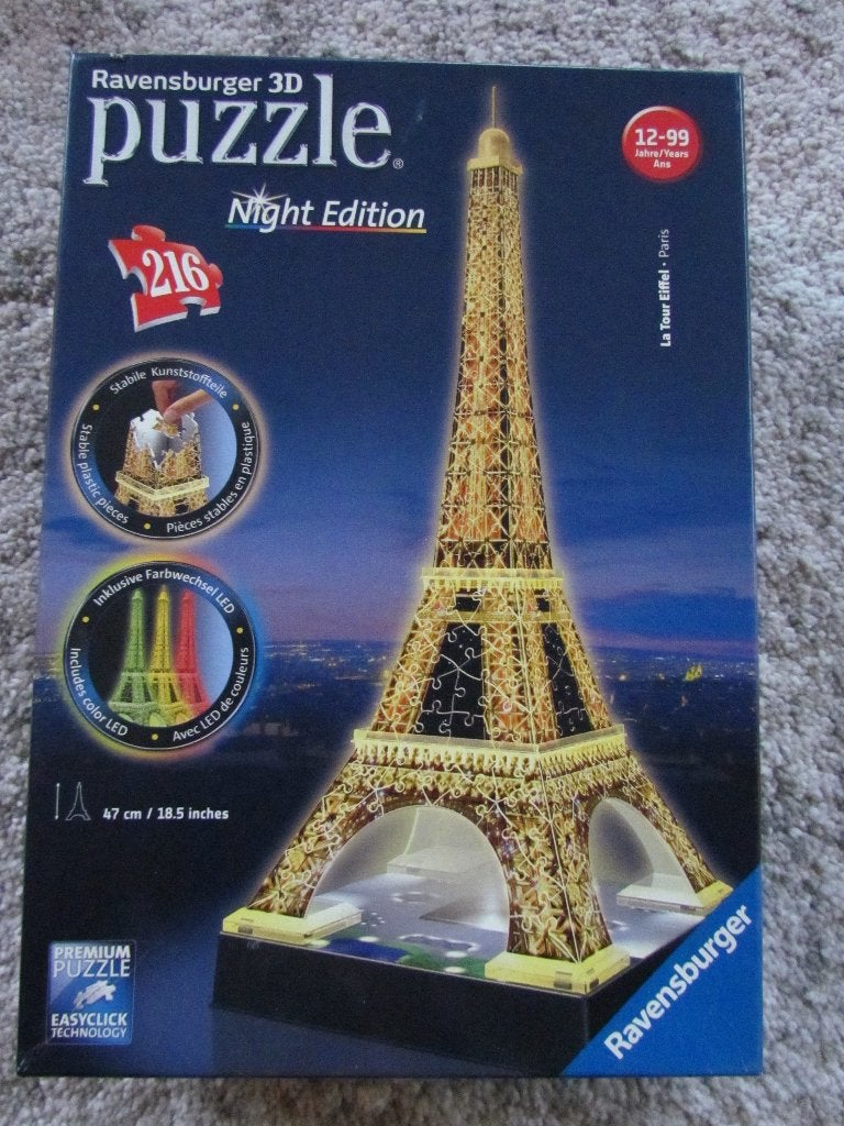 Puzzle 3D de la tour Eiffel de Ravensbourg, Hobby & Loisirs créatifs, Sport cérébral & Puzzles, Enlèvement, Moins de 500 pièces