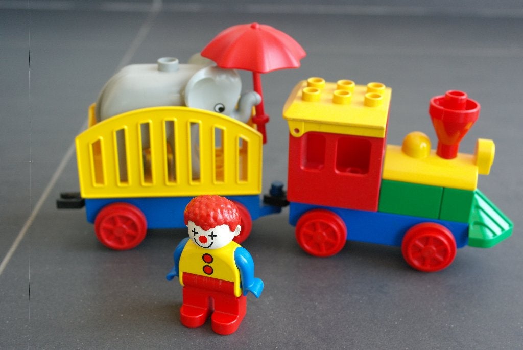 train de cirque dupliqué, Enfants & Bébés, Enlèvement ou Envoi, Comme neuf, Duplo
