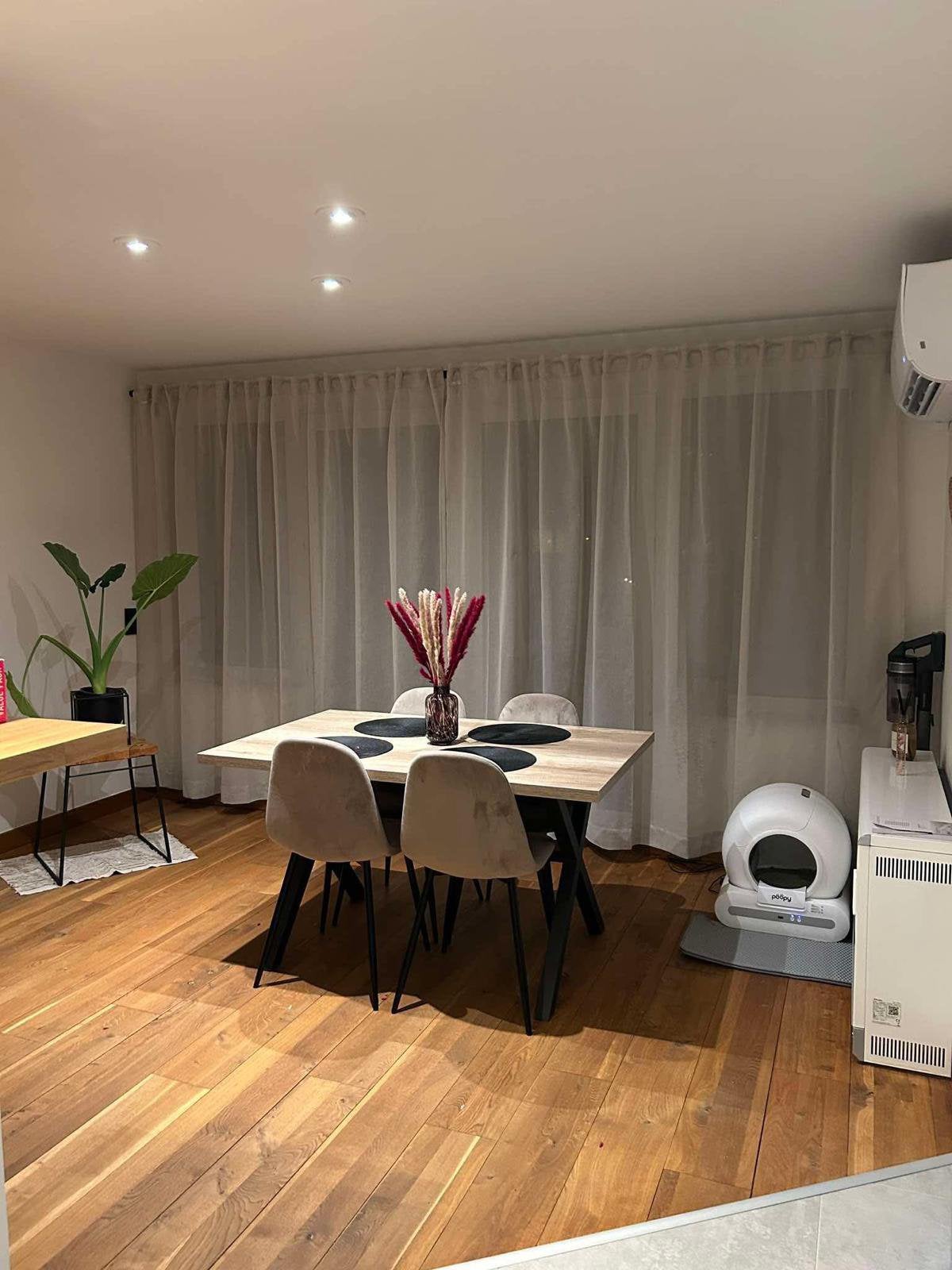 Eetkamertafel + 4 stoelen, Ophalen, Gebruikt, 4 tot 6 stoelen