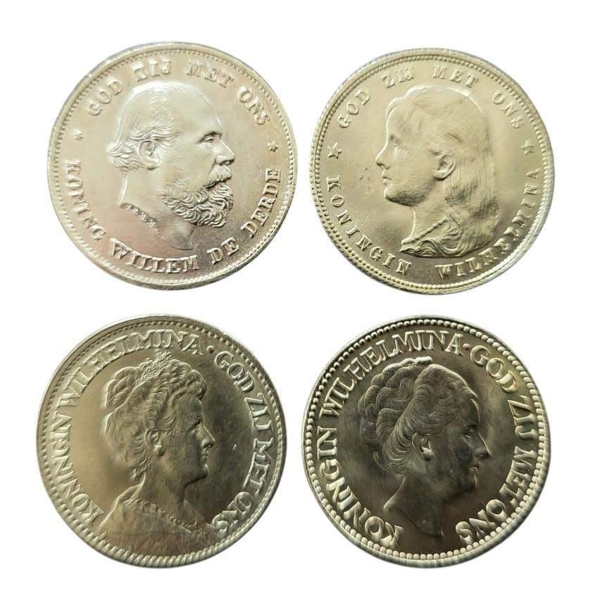 Nederland 10 Gulden goud 4 types, Enlèvement ou Envoi, Or