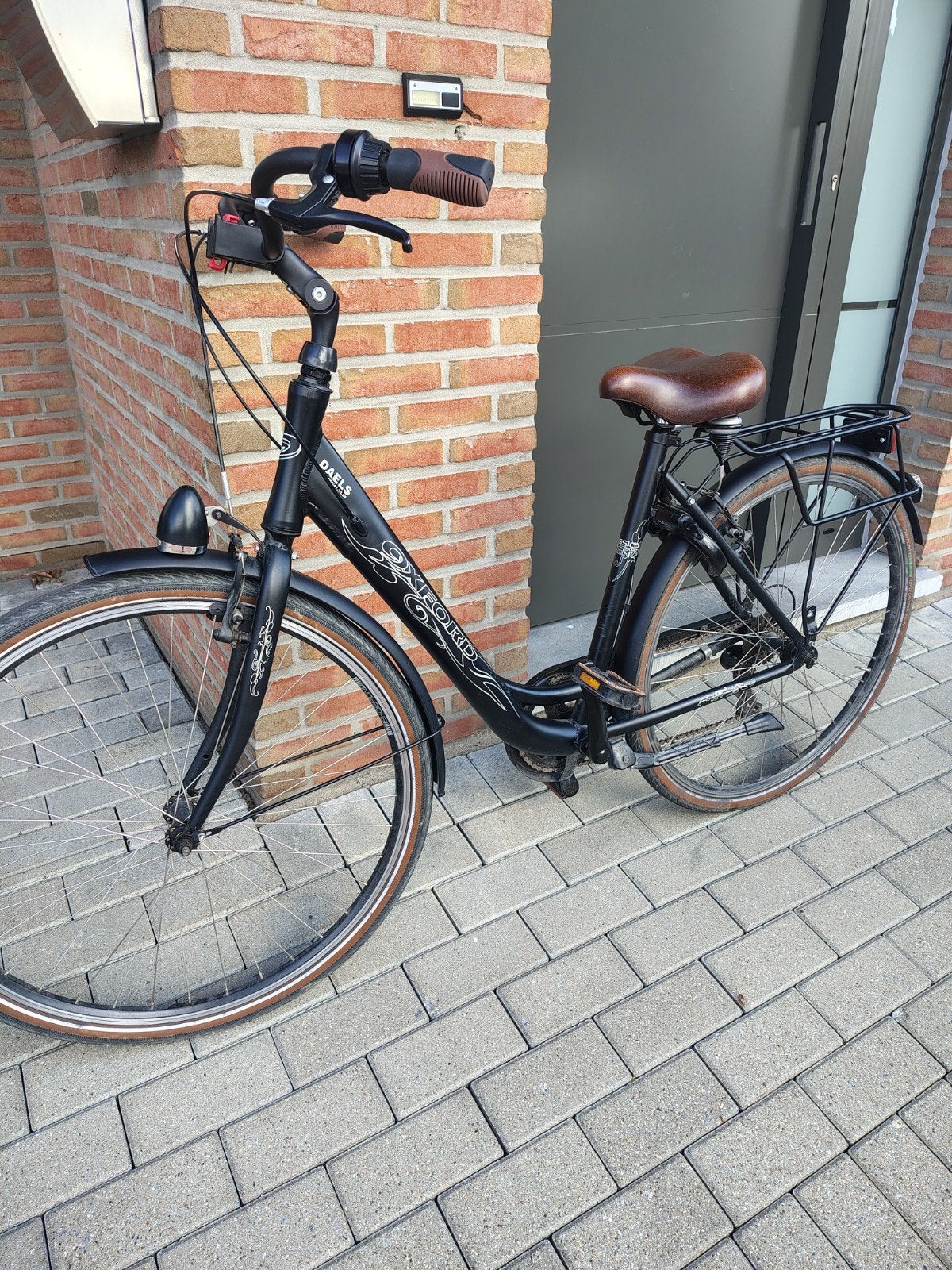 Damesfiets Oxford maat 50 zwart, Gebruikt, Versnellingen, 50 tot 53 cm, Ophalen