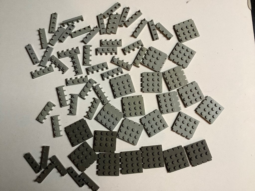 Lego hinge plates en roofs 66st / 539-4, Ophalen of Verzenden, Gebruikt, Losse stenen, Lego