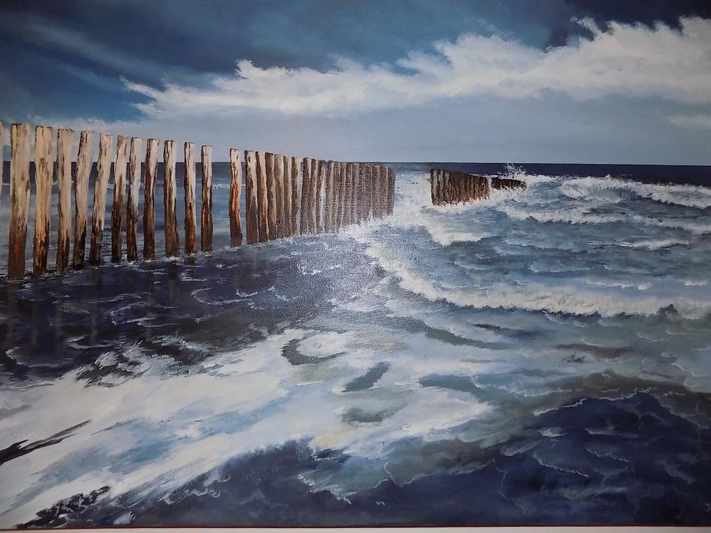 aquarel schilderij, Ophalen of Verzenden, Zo goed als nieuw