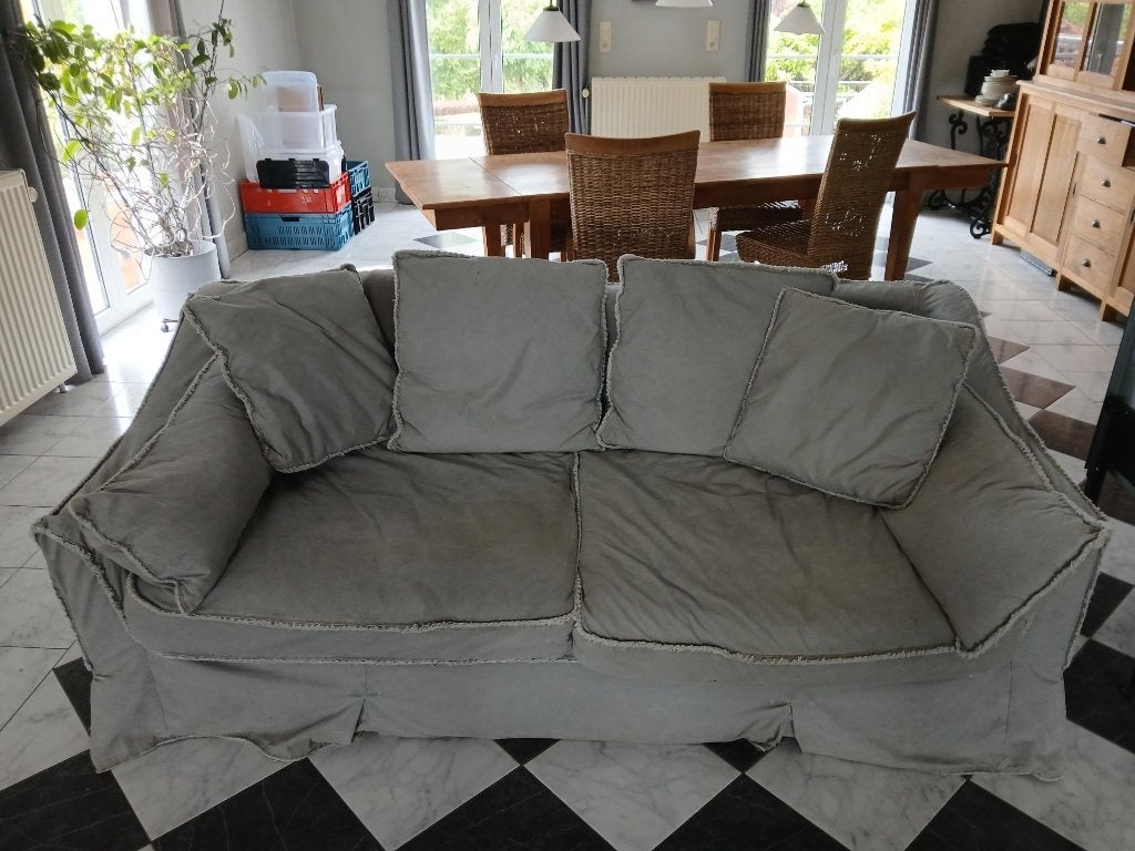 Fauteuil en tissu 3 places, Enlèvement, Utilisé