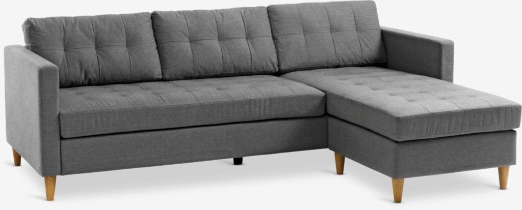 Zetel 3 Zit met Longchair, Ophalen, Zo goed als nieuw, Hout, Modern