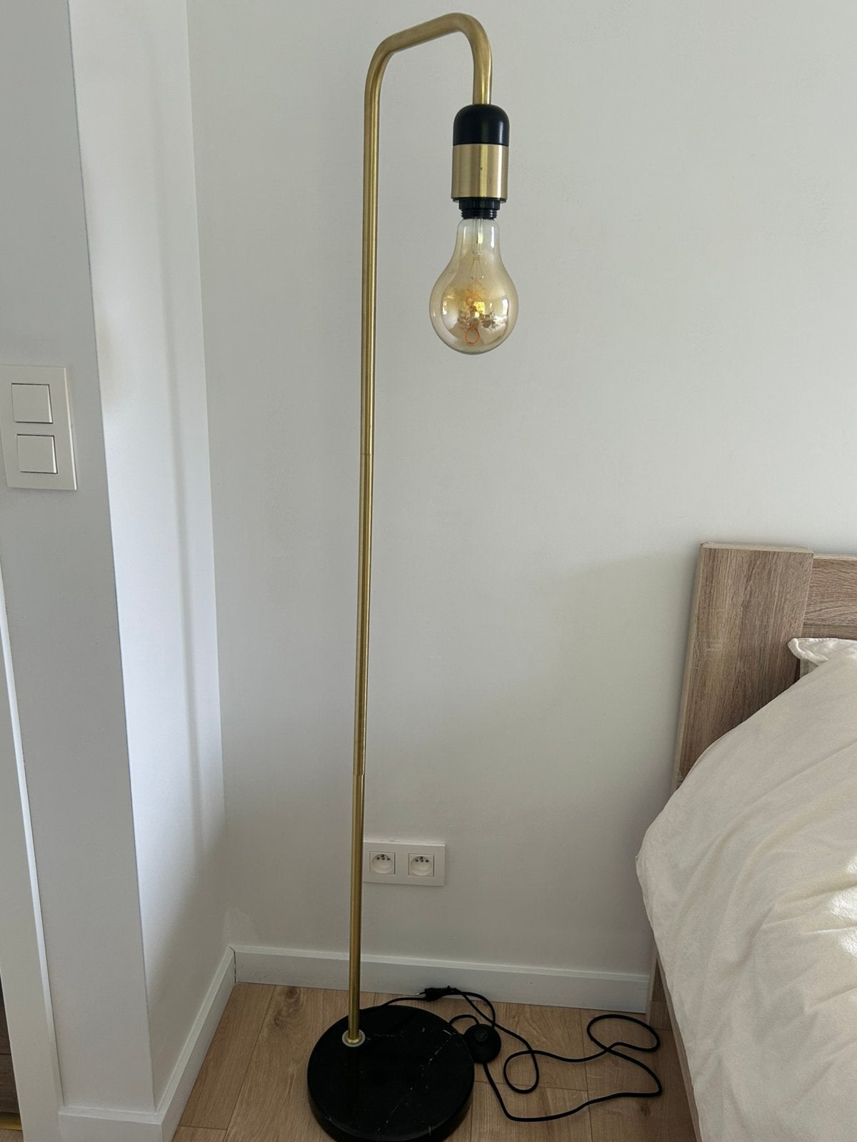 Lamp op marmeren voet, Ophalen, Gebruikt