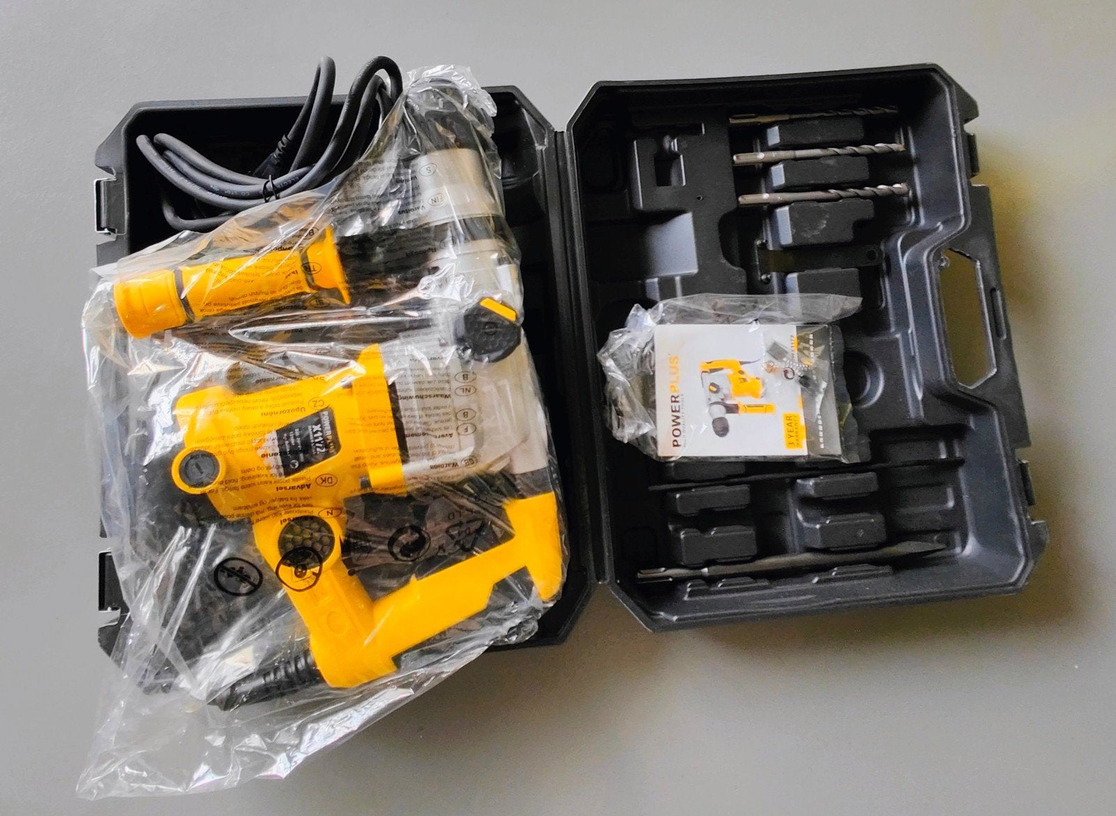 Powerplus POWX1172 Boorhamer 1250W - Nieuw in plastic!, Doe-het-zelf en Bouw, Gereedschap | Boormachines, 600 watt of meer, Nieuw