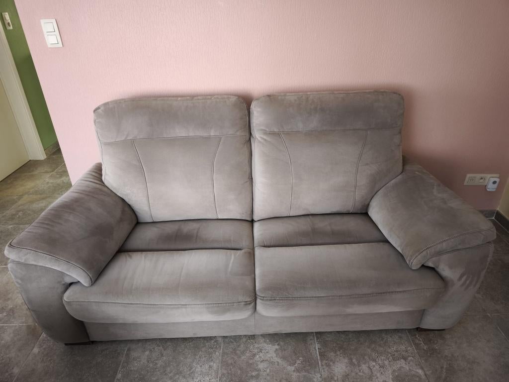 zetel  stof      2 stuks ook appart verkrijgbaar, Ophalen, Gebruikt, 150 tot 200 cm, Driepersoons