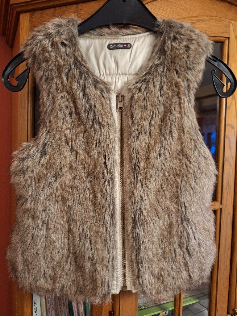 Gilet "Catimini" sans manche«  fourrure 3 ans, Enfants & Bébés, Catimini, Enlèvement ou Envoi, Pull ou Veste, Comme neuf