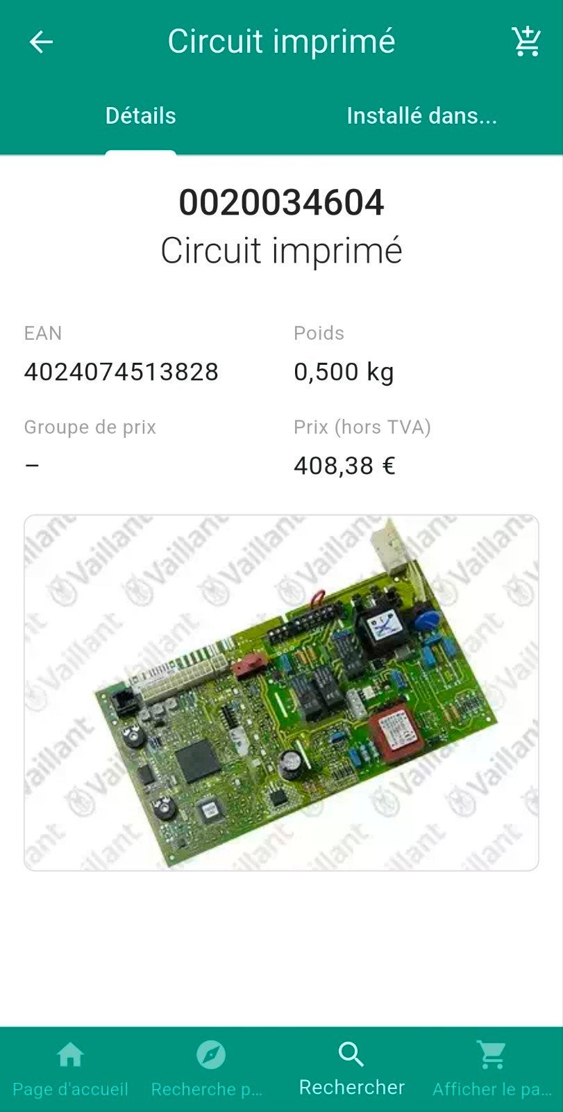 Carte Vaillant atmoMAX/Vaillant turboMAX 100% neuve, Enlèvement ou Envoi