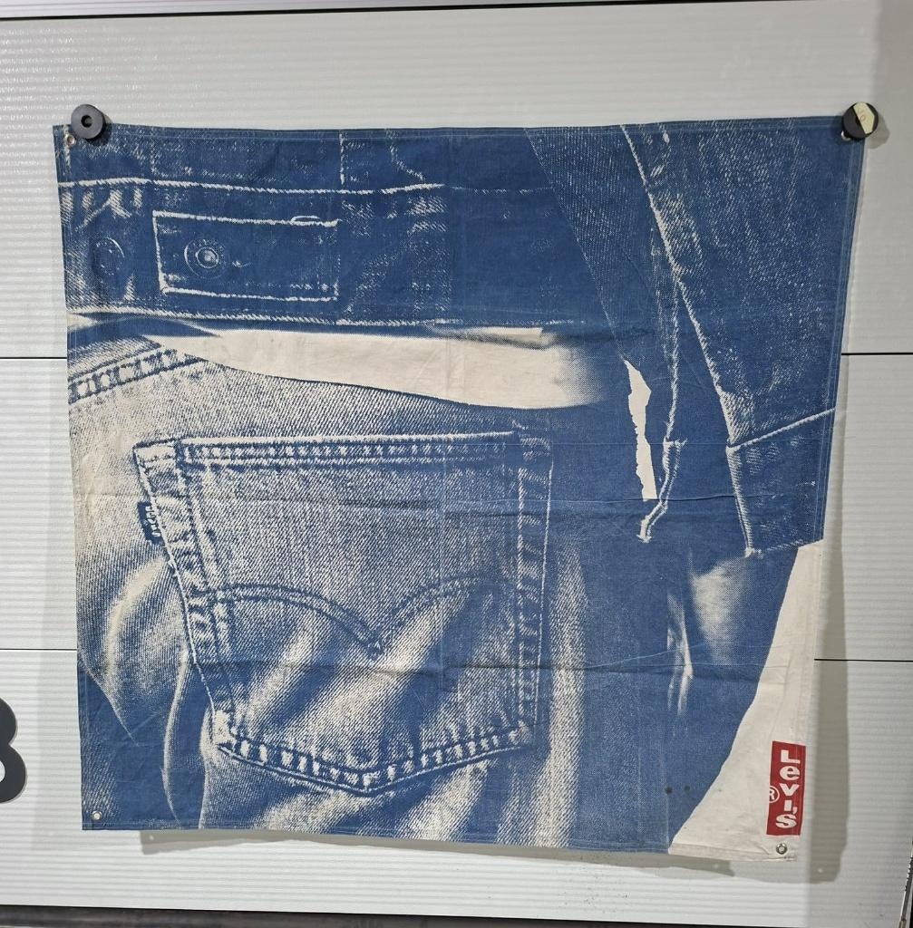 Levi's canvas banner, groot canvas Levi's, 147 x 141 cm, Ophalen of Verzenden