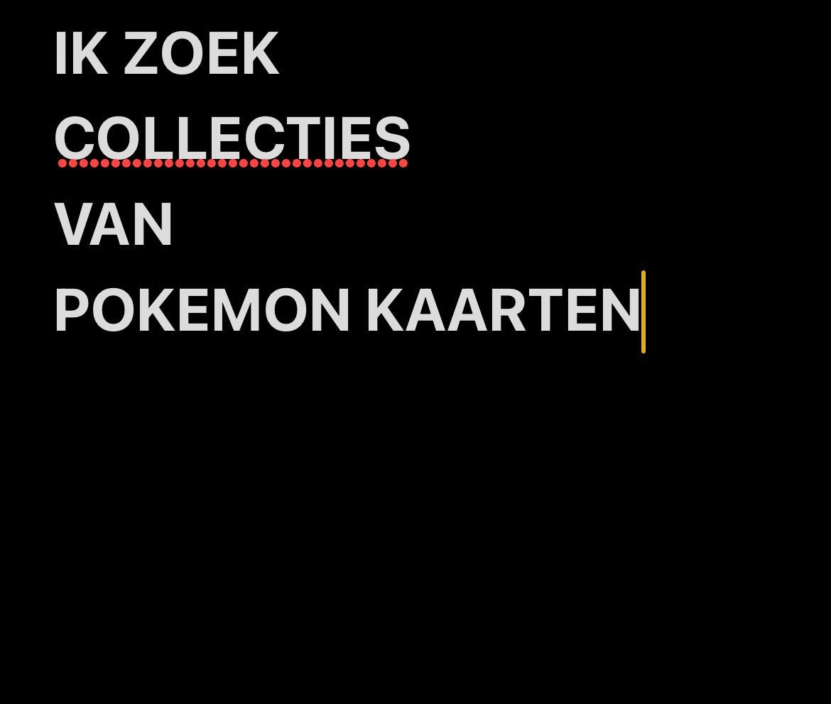 IK ZOEK COLLECTIES VAN POKEMON KAARTEN, Enlèvement, Comme neuf
