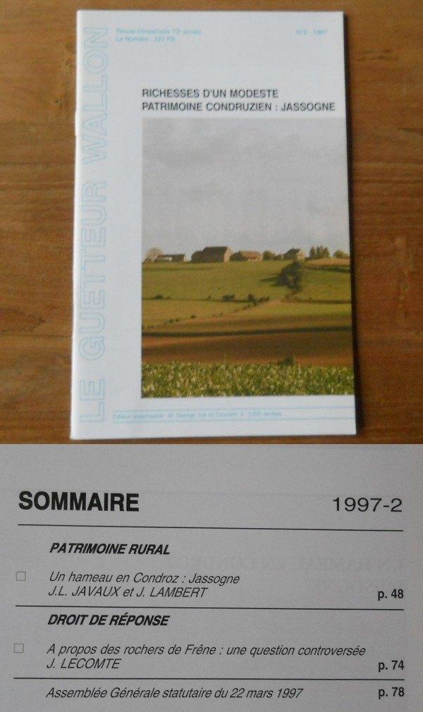Guetteur Wallon 1997- 2 - Jassogne Condroz Assesse Crupet, Enlèvement ou Envoi, Utilisé