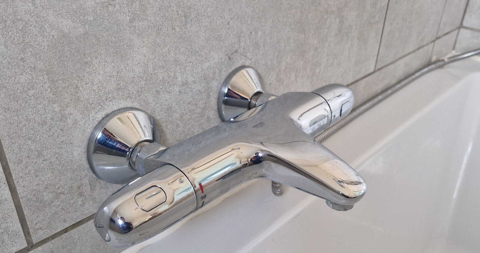 Grohe chromen kranenset, Bricolage & Construction, Enlèvement, Utilisé, Chrome, Robinet