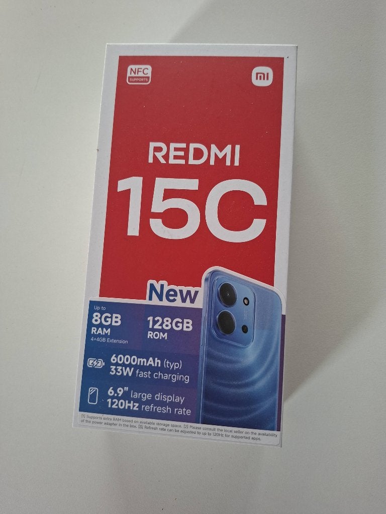 Xiaomi Redmi 15c black, Telecommunicatie, Mobiele telefoons | Toebehoren en Onderdelen, Ophalen, Zo goed als nieuw, Overige typen