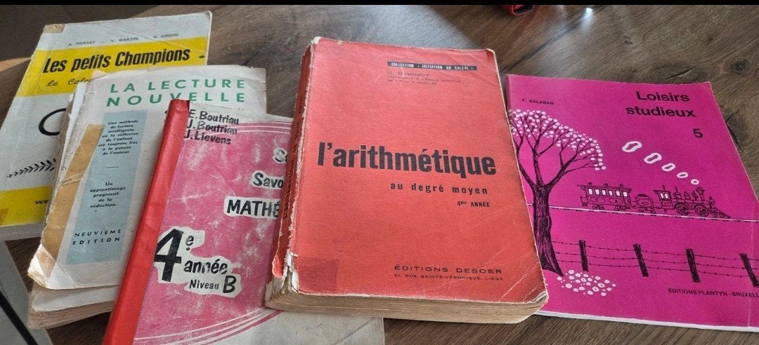 lot de manuels scolaires anciens., Livres, Enlèvement ou Envoi, Primaire, Mathématiques A