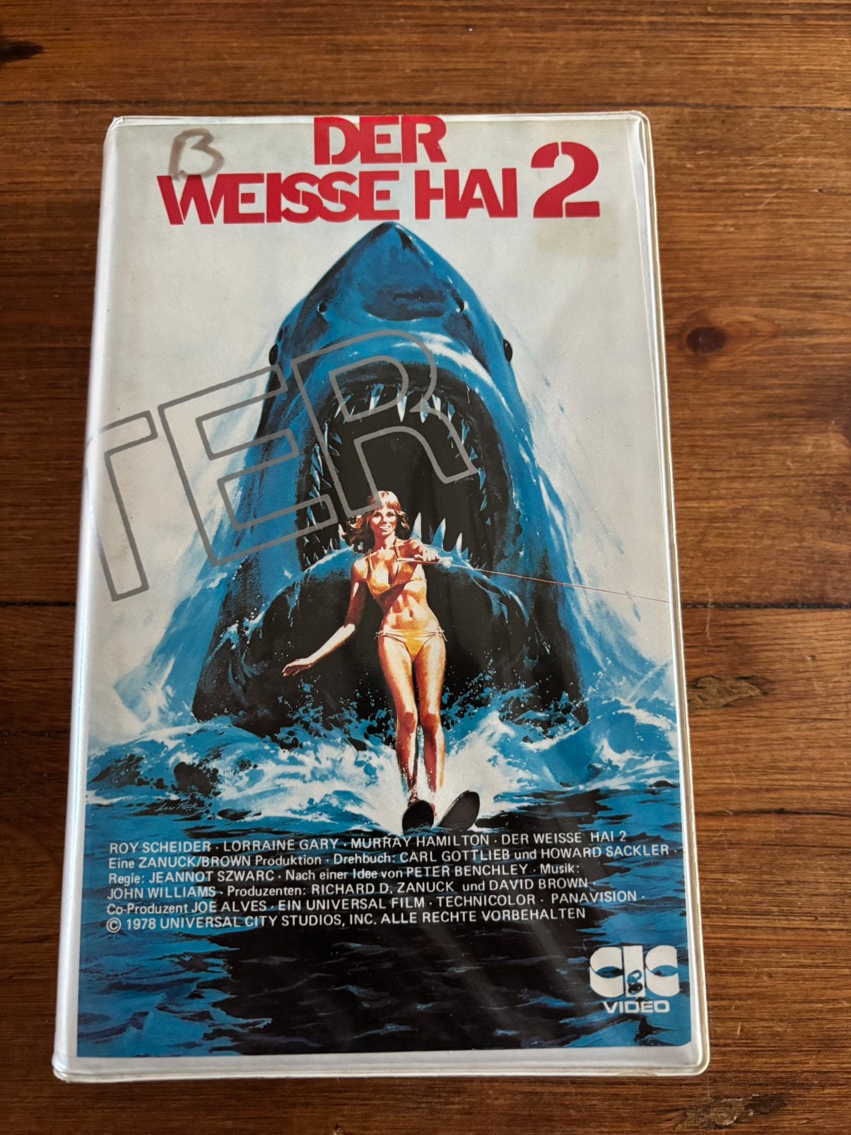 Jaws 2 der weise hai Betamax, Cd's en Dvd's, Ophalen of Verzenden, Zo goed als nieuw