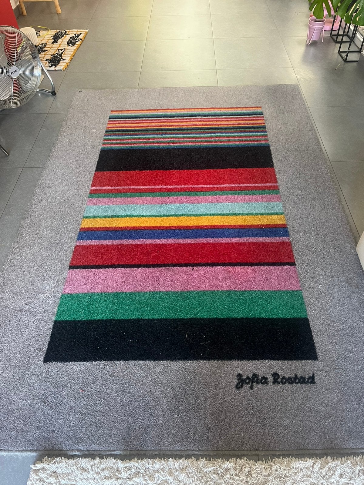 tapis vintage conçu par Zofia Rostadcolorful, 200 cm ou plus, 150 à 200 cm, Veelkleurig, Enlèvement