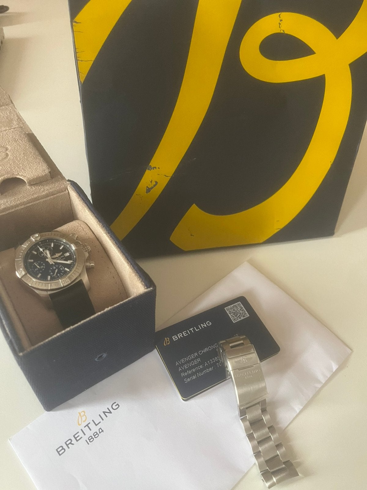 breitling avenger 43, Enlèvement, Comme neuf, Breitling