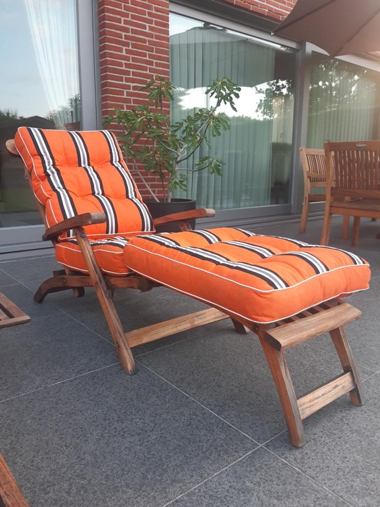 Tuinstoelkussens., Tuin en Terras, Tuinmeubel-accessoires, Ophalen, Gebruikt